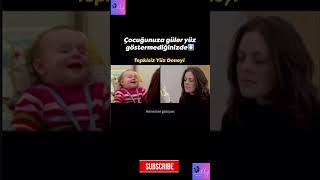 Çocuğunuza güleryüz göstermeniz çok önemli bu deney için açıklamayı okuyun #bebek #anne