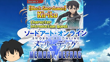 Sword Art Online Memory Defrag | Part 6 | Kirito Character Introduction Quest Event