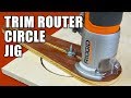 Circle Cutting Jig for a Trim Router - Cutting Circles in Wood