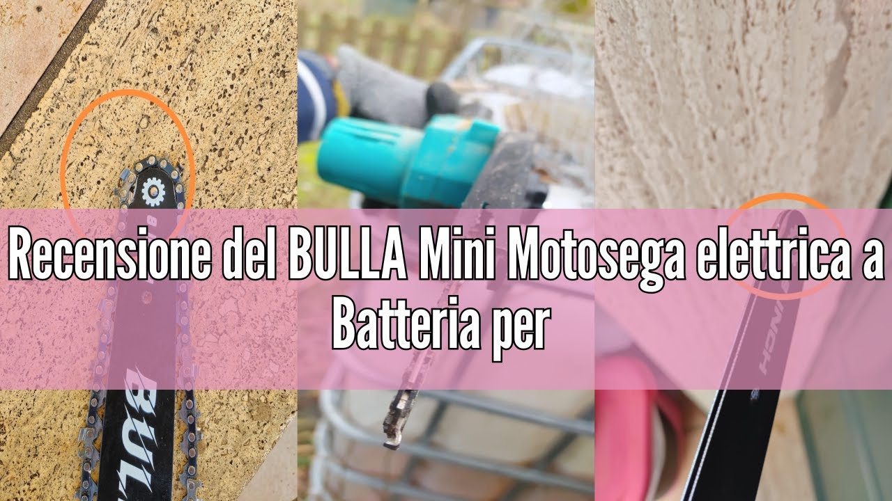 Recensione del BULLA Mini Motosega elettrica a Batteria per Potatura, 6 Pollici con Motori Brushless