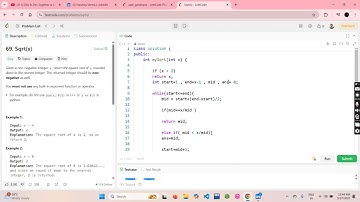 Find Square Root Without Built-in Functions | Binary Search Approach in C++