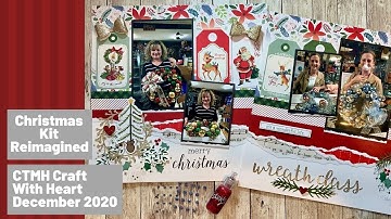 Personalize a Scrapbook Kit + Custom Cricut Title | CTMH Craft With Heart Subscription Layout