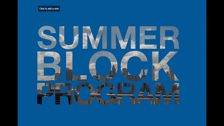 Wurzweiler Summer Block Program