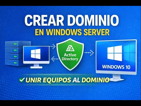 Cómo crear un DOMINIO en Windows Server y unir equipos al dominio 🖥️🌐 ...