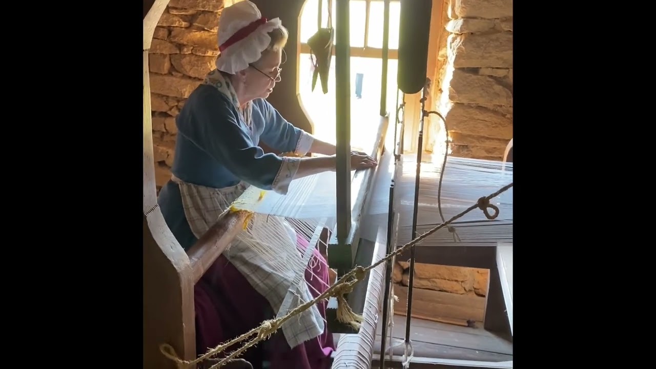 18th Century Loom Demonstration YouTube