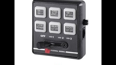 Federal Signal 6-Button Controller Programming