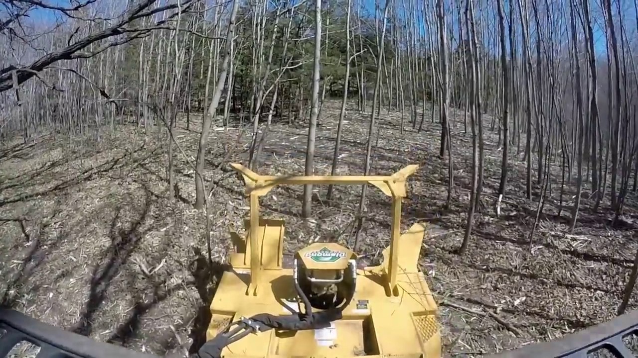Skid Steer Forestry Mulcher Operating Techniques YouTube