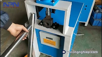 Đột lỗ, đọt ngàm thẳng, ngàm chéo ống nhanh nhất, dễ nhất - Máy đột dập thủy lực đa năng ERMAK | NPN