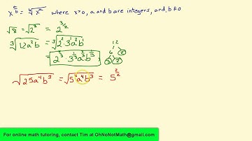 Converting from Radical to Exponential Form