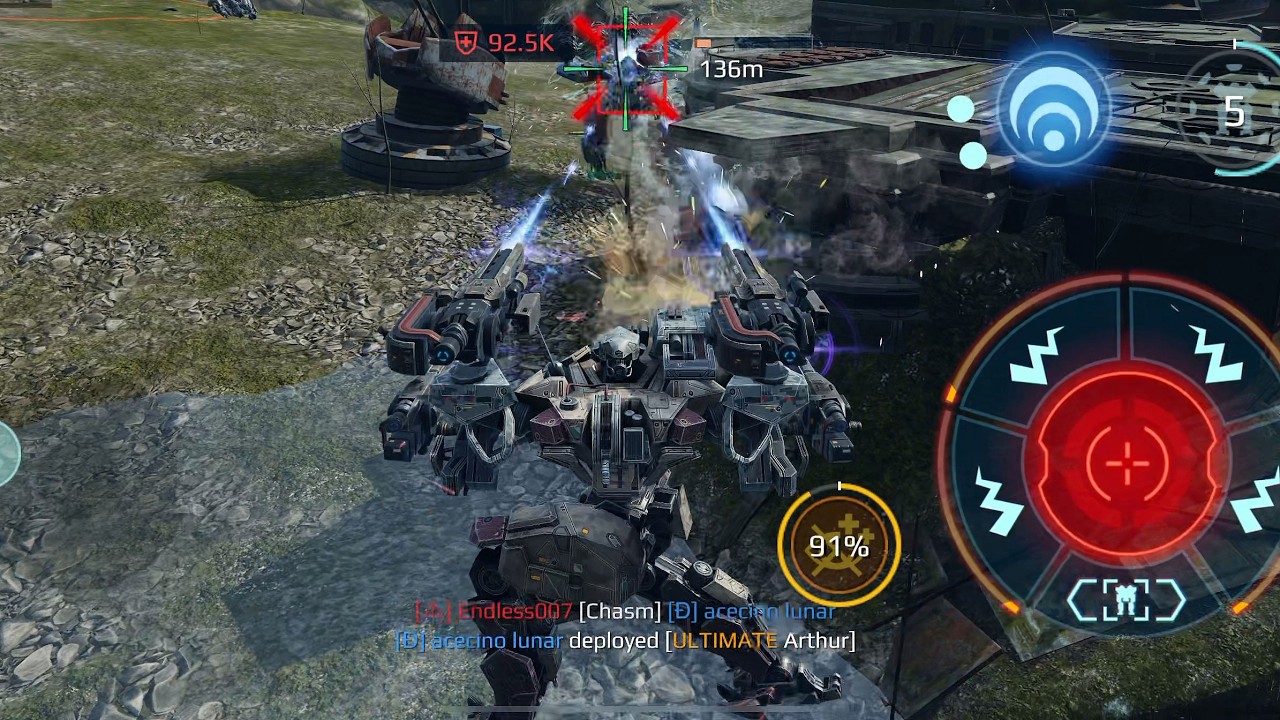 Collecting killstreaks in the snowstorm | War Robots gameplay