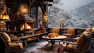 Gentle Winter Jazz Music ☕ Cozy Coffee Shop Ambience ~ Smooth Jazz Instrumental Music For Work