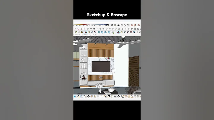 Quick & Easy Rendering in Enscape | SketchUp Visualization 😍 #sketchup #rendering #enscape