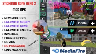NEW 2024 !! Stickman Rope Hero 2 V 3.2.9 Mod Apk - Unlimited Money - Fmmodzz screenshot 3