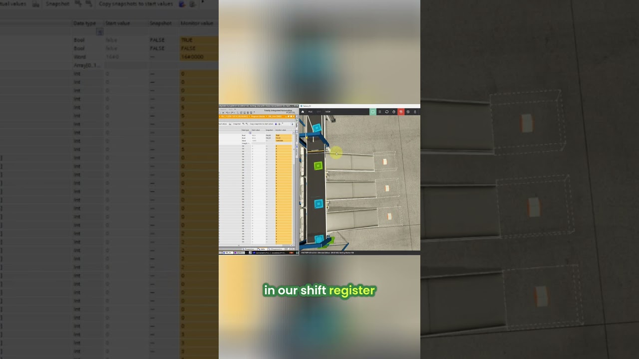 Factory IO Conveyor LIVE Monitoring Explained #shorts