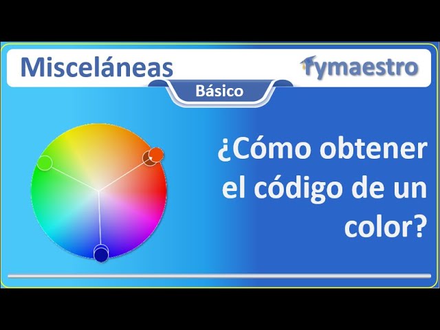 Obtener el Código de un Color 