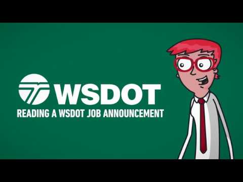 How to read WSDOT job announcements