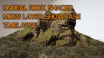 Unreal Rock Shader - Moss Layer Showcase