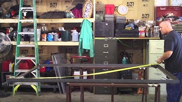 How to Build a Utility Trailer Part 2 Cutting, Squaring and Tack Welding