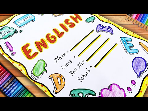 English Front Page Design Front Page Design Easy Front Page Design Cover Page Design 