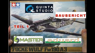 Focke Wulf  FW 190 A3 Tamiya 1:48 Baubericht Teil 1