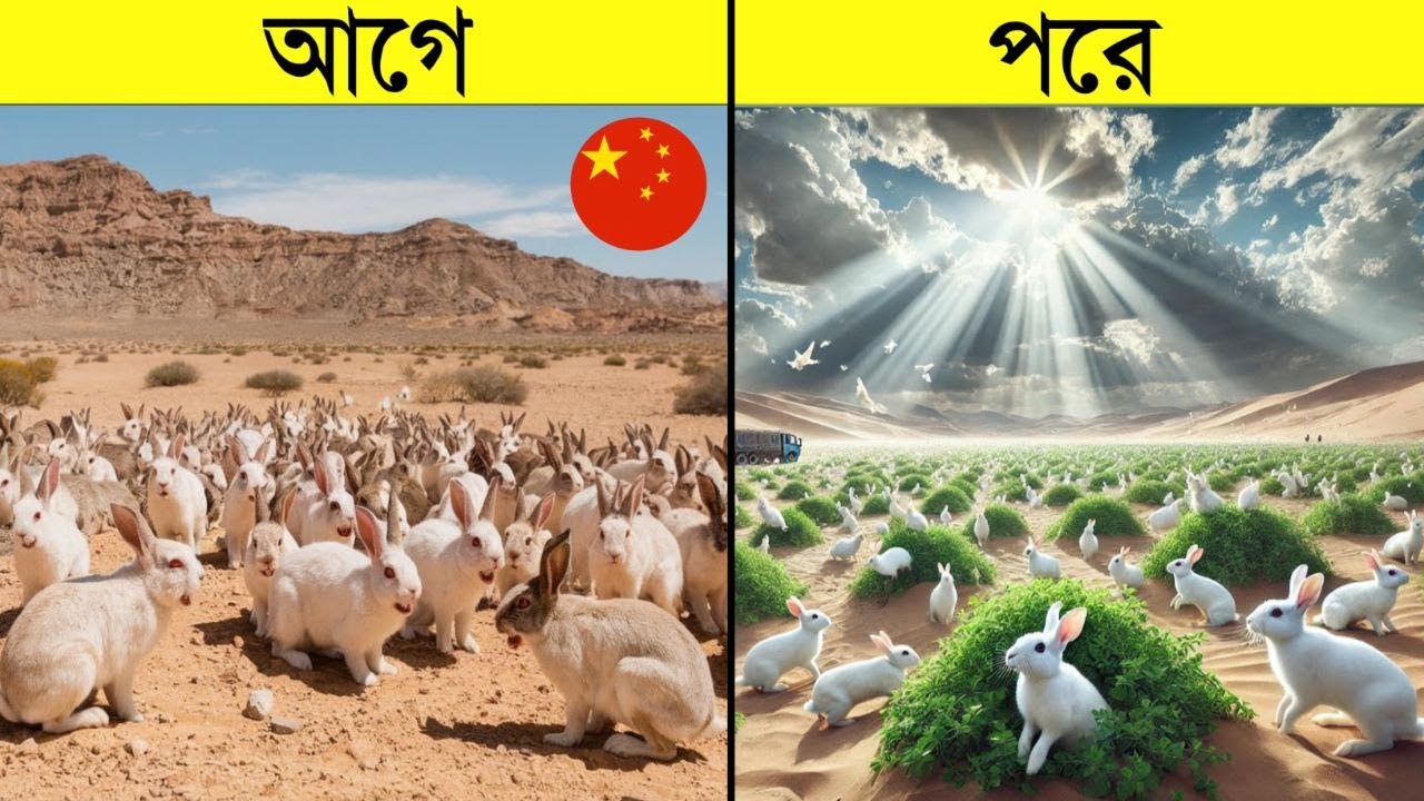 চীন কেন লক্ষ লক্ষ খরগোশ মরুভূমিতে ছেড়ে দিচ্ছে? | China released ...