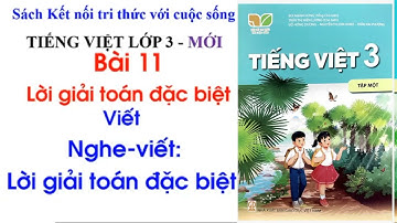 Tiếng Việt lớp 3 BÀI 11 LỜI GIẢI TOÁN ĐẶC BIỆT T3
