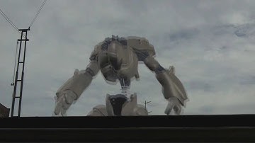 Big Robot & Old Film Look Test  - Blender Animation