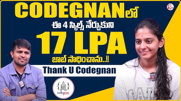 Codegnan : I learned these 4 skills.. I got a 17 LPA job..!! Real Life Success Story@MrNagOfficial