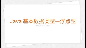 Java 基本数据类型 浮点类型（学习 Java 编程语言 002）