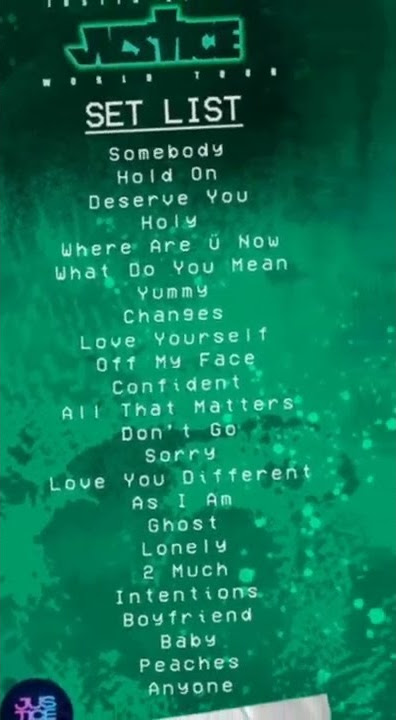 Hitlist: Bocoran Songlist yang akan Dinyanyikan Justin Bieber di Justice World Tour