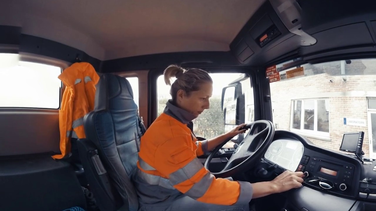 Conducteur de camion toupie