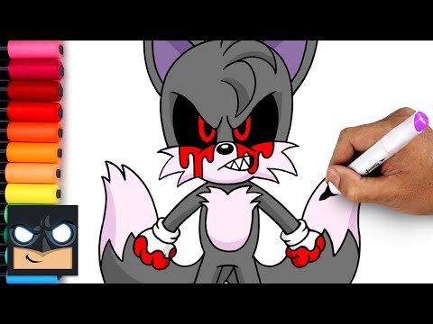 How To Draw Tails.EXE | Sonic the Hedgehog