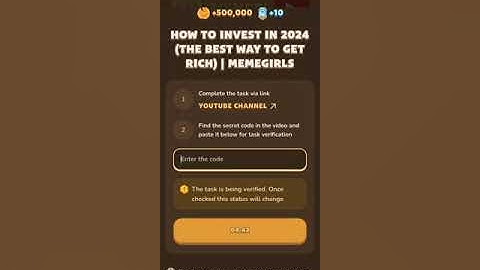 How To Invest In 2024 (The BEST Way To Get Rich) Video Code | Memefi YouTube video code 5 September