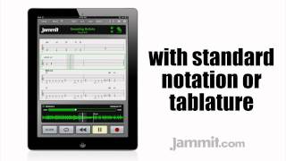 Jammit ipad iphone app Megadeth Video Sweating Bullets "learn to play guitar" screenshot 4