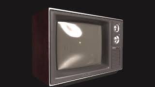 Old TV 3d model in 3ds Max