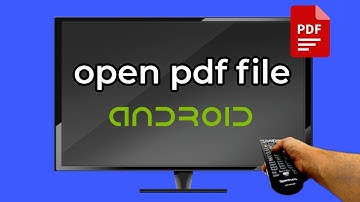 How to open pdf file on android tv (easy method)