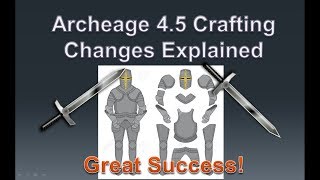 Archeage 4.5 Crafting Cost & New Obsidian Tiers