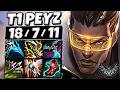 T1 Peyz Lucian vs Xayah [ ADC ] Korea Challenger 2468 LP | Patch 26.11