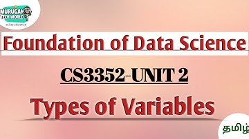 Types of variables in describing data in Foundation of data science tamil||CS3352||FDS||AU reg-2021.