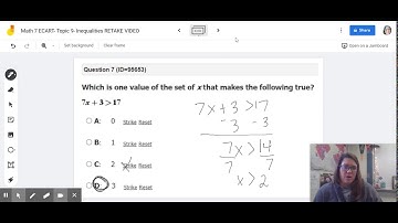 Math 7 ECART- Topic 9- Inequalities RETAKE VIDEO - Google Jamboard