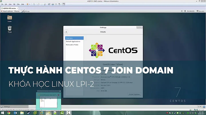 THỰC HÀNH CENTOS 7 JOIN DOMAIN | Khóa học LINUX LPI-2 | Trung tâm Athena