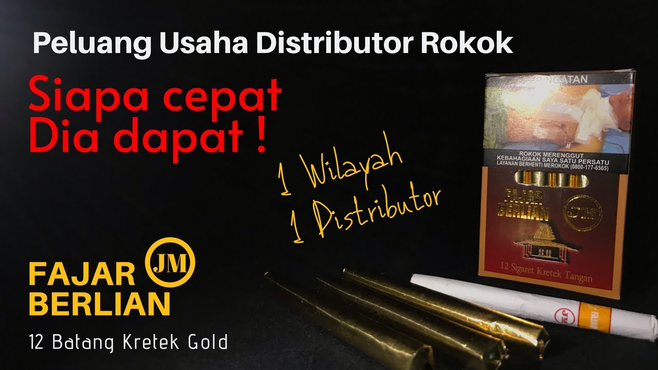 Peluang Usaha Distributor Rokok Fajar Berlian Jm Youtube