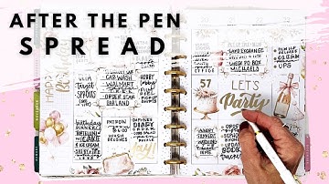 PLAN WITH ME | AFTER THE PEN SPREAD | THE HAPPY PLANNER