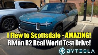 Rivian R2 REAL WORLD Test Drive!!  I FLEW to Scottsdale to drive R2! AMAZING! @Rivian #ev #rivian 