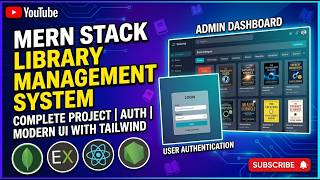Library Management System | MERN Stack Project | Express, Nodejs, React & MonogDb | Auth + Modern UI