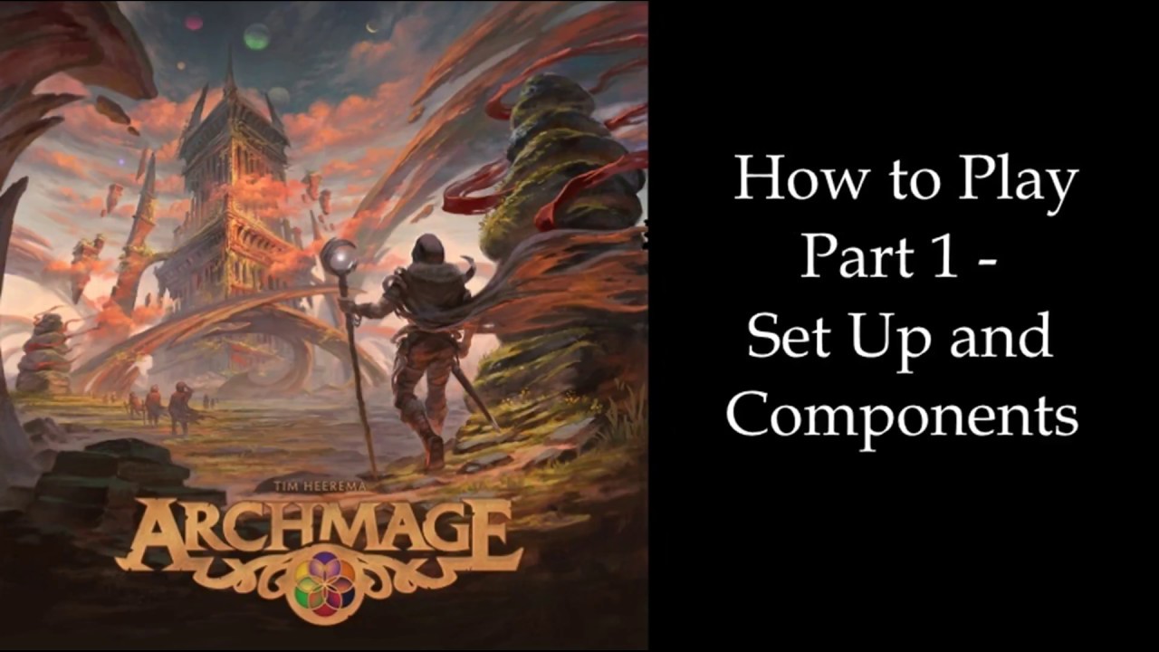 Archmage (Board game) How To Play Part 1 - Set Up and Components - YouTube
