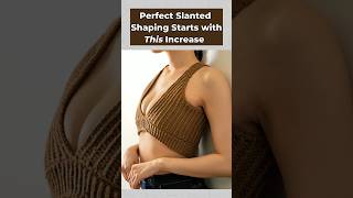 Perfect slanted shaping with this increase! #crochet #diy