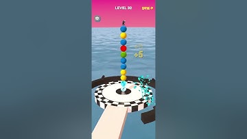Stack Rider Game | #level32 | Satisfying Gameplay Walk-through #shorts #gaming #stackrider