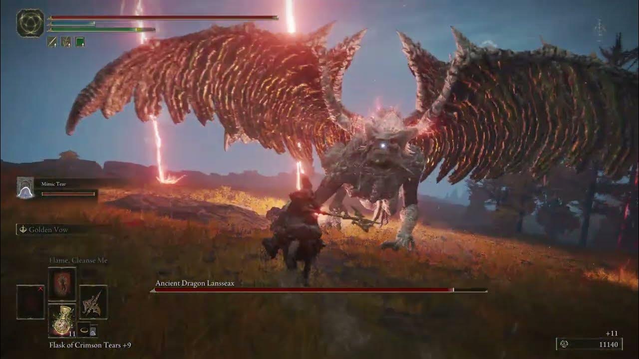 ELDEN RING™ Altus Plateau BOSS Ancient Dragon Lansseax YouTube