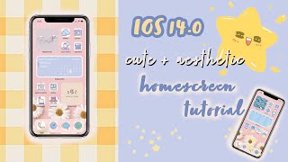 How to: iOS 14 Cute and Aesthetic Customized Homescreen📱✨ screenshot 1